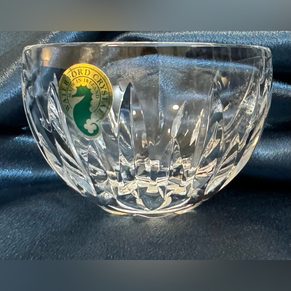 Set of 2 Waterford Crystal Condiment Set - Two Bowls 3 in Diameter NEW in Box - Picture 3 of 16